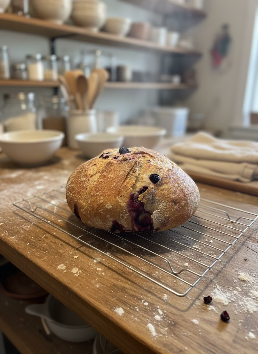 10” Blueberry Lemon zest Round