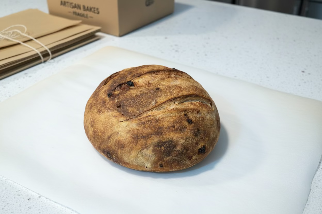10” Cranberry & Smoked Walnut Sourdough Round